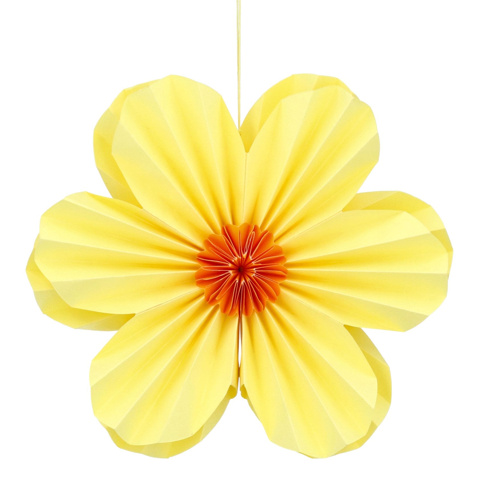 Yellow Paper Flower Decoration, Large
