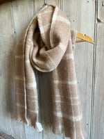 Load image into Gallery viewer, Woolly Pastel Check Scarf
