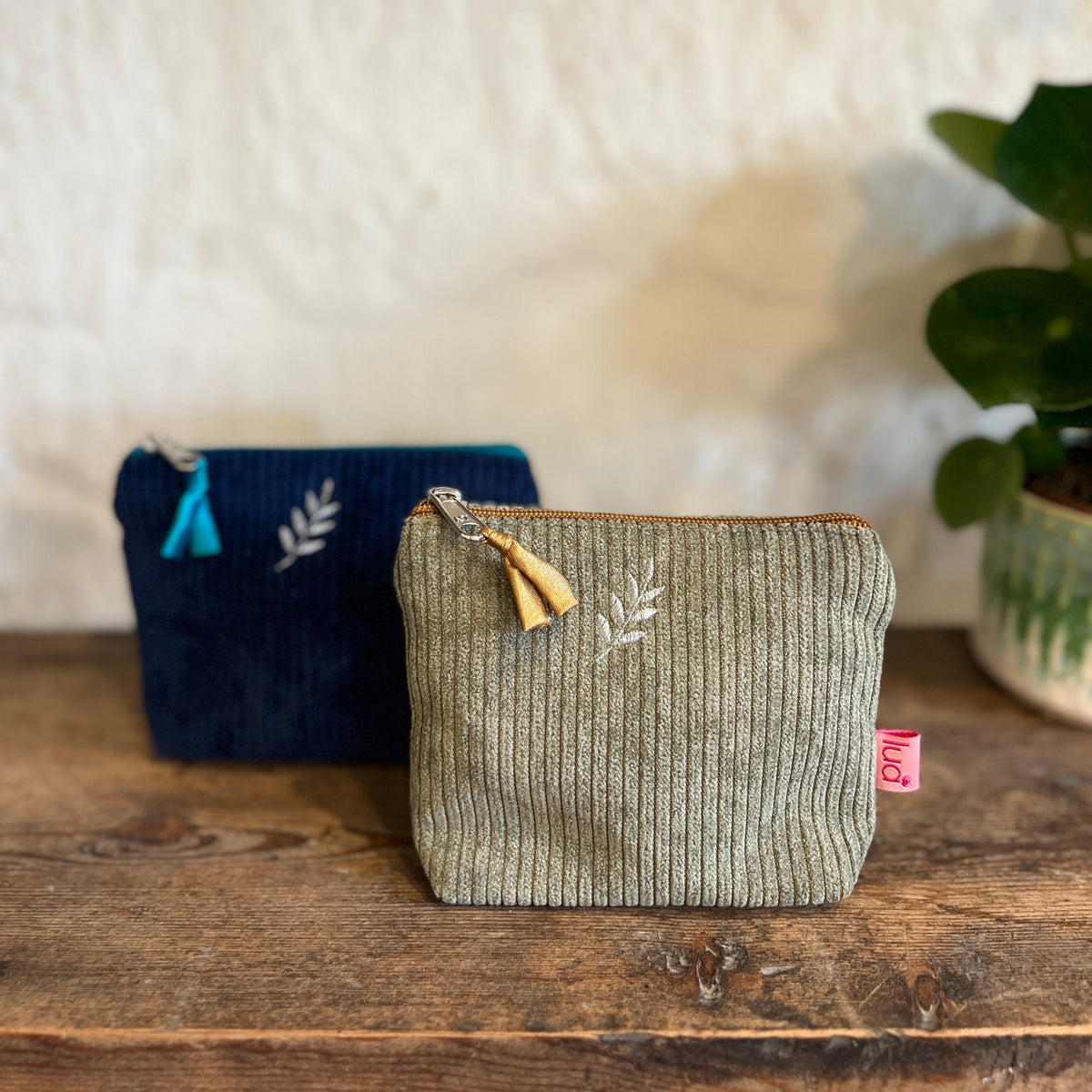 Mini Corduroy Fern Purse