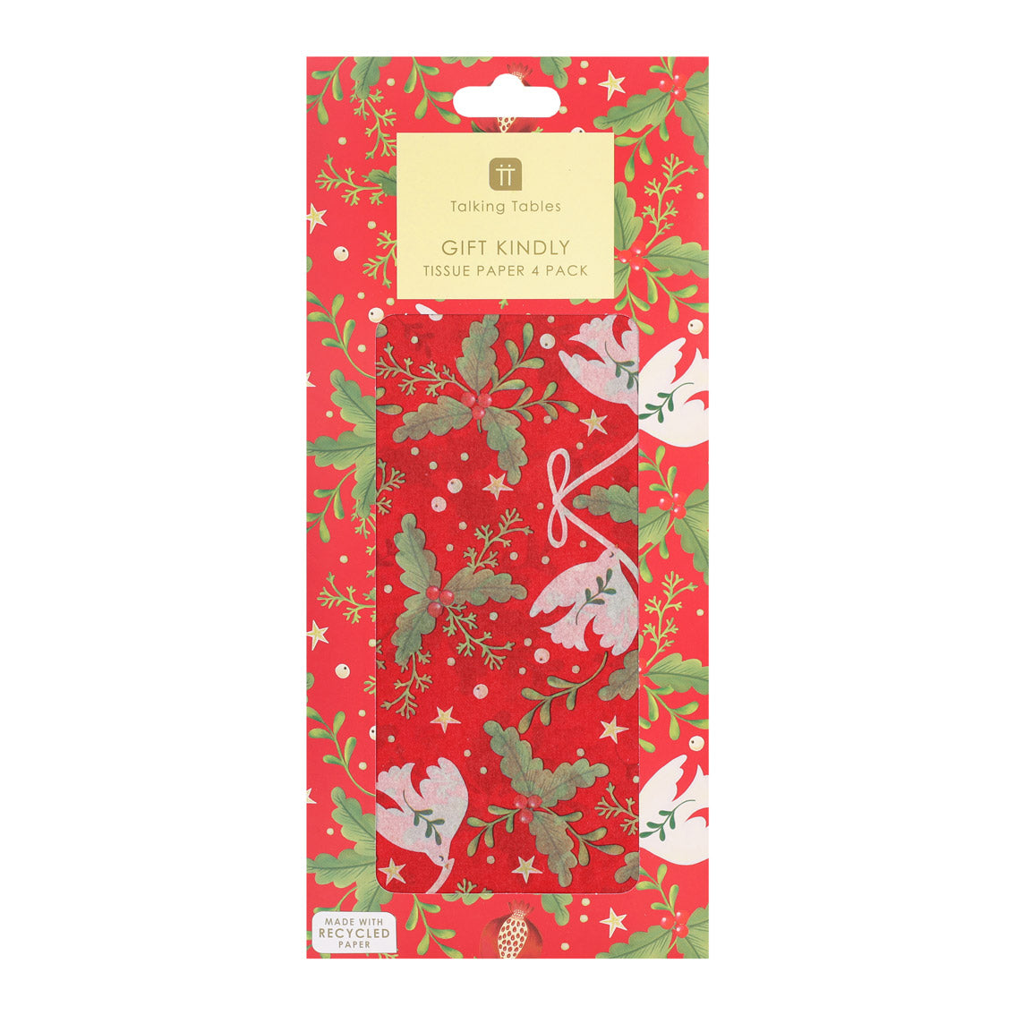 Red Folklore Tissue Paper
