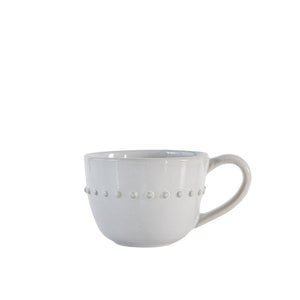 White Beaded Mug