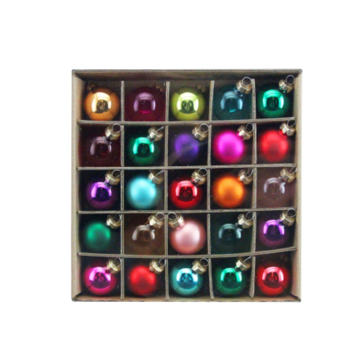 Multi Coloured Mini Bauble Set