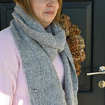 Load image into Gallery viewer, Plain Teddy Wool Scarf, Two Colours
