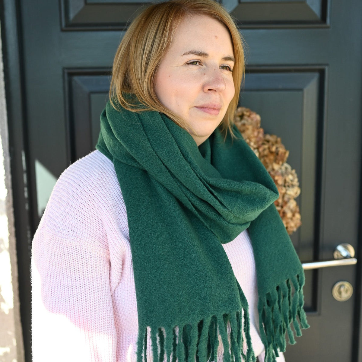 Plain Thick Scarf, Three Colours