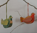 Load image into Gallery viewer, Screen Printed Paper Bird Decoration
