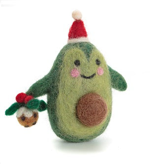 Felt Christmas Avocado Tree Decoration