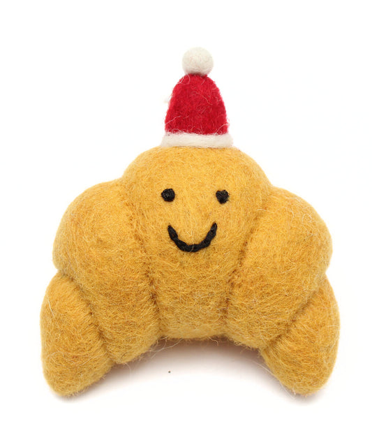 Felt Christmas Croissant Tree Decoration