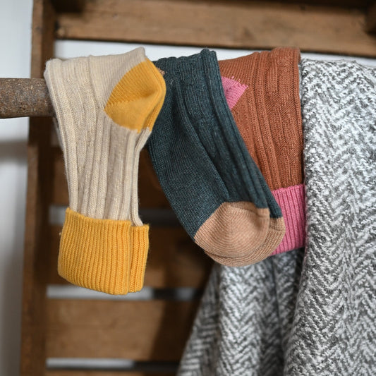 Cashmere Blend Slouch Socks