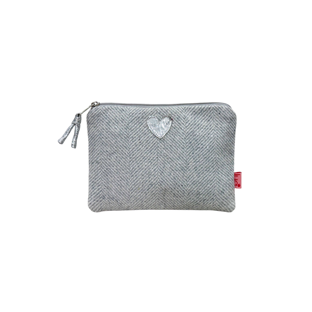 Herringbone Heart Purse