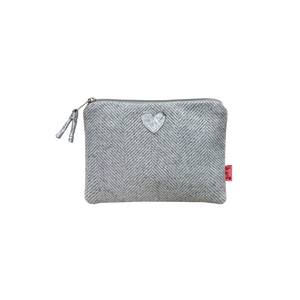 Herringbone Heart Purse