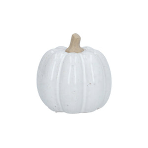 White Ceramic Pumpkin, Small