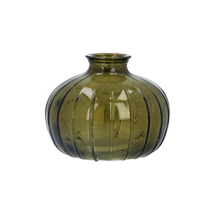 Olive Green Onion Bud Vase