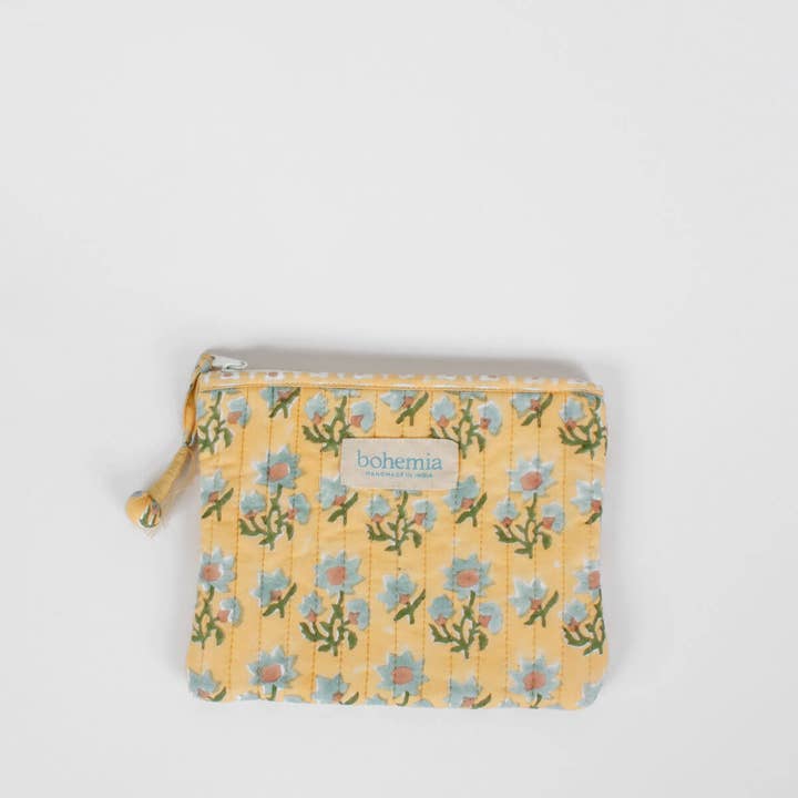 Posie Zip Pouch, Buttermilk