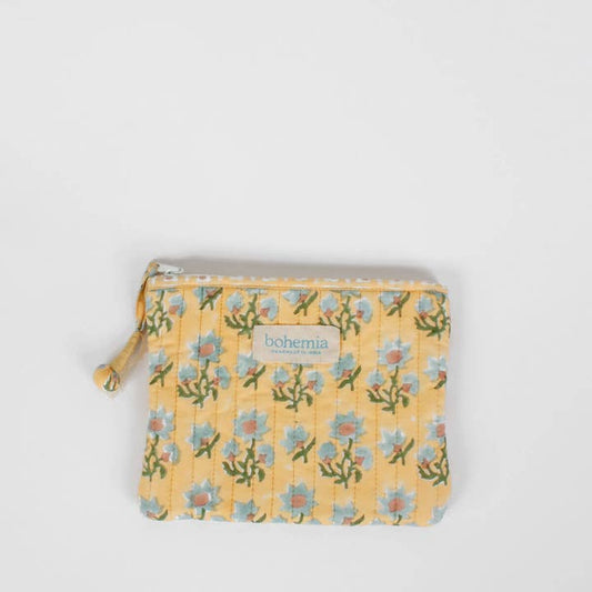 Posie Zip Pouch, Buttermilk