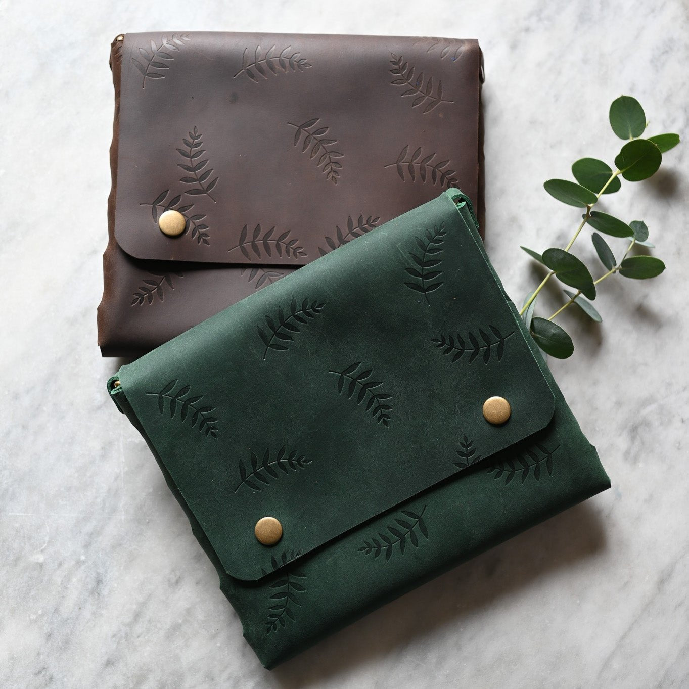 Botanical Leather Medium Cross Body Bag