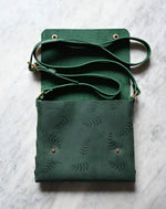 Load image into Gallery viewer, Botanical Leather Medium Cross Body Bag
