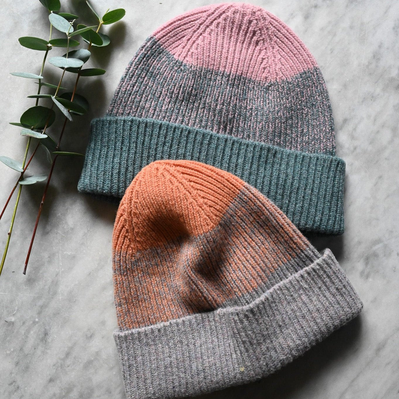 Lambswool Marl Ribbed Beanie