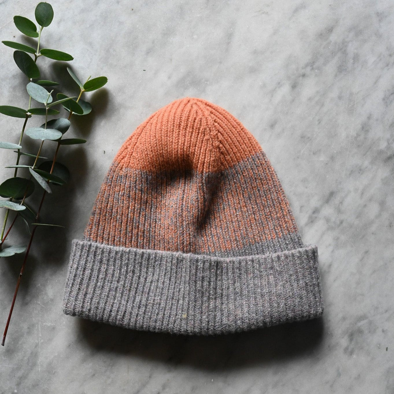 Lambswool Marl Ribbed Beanie