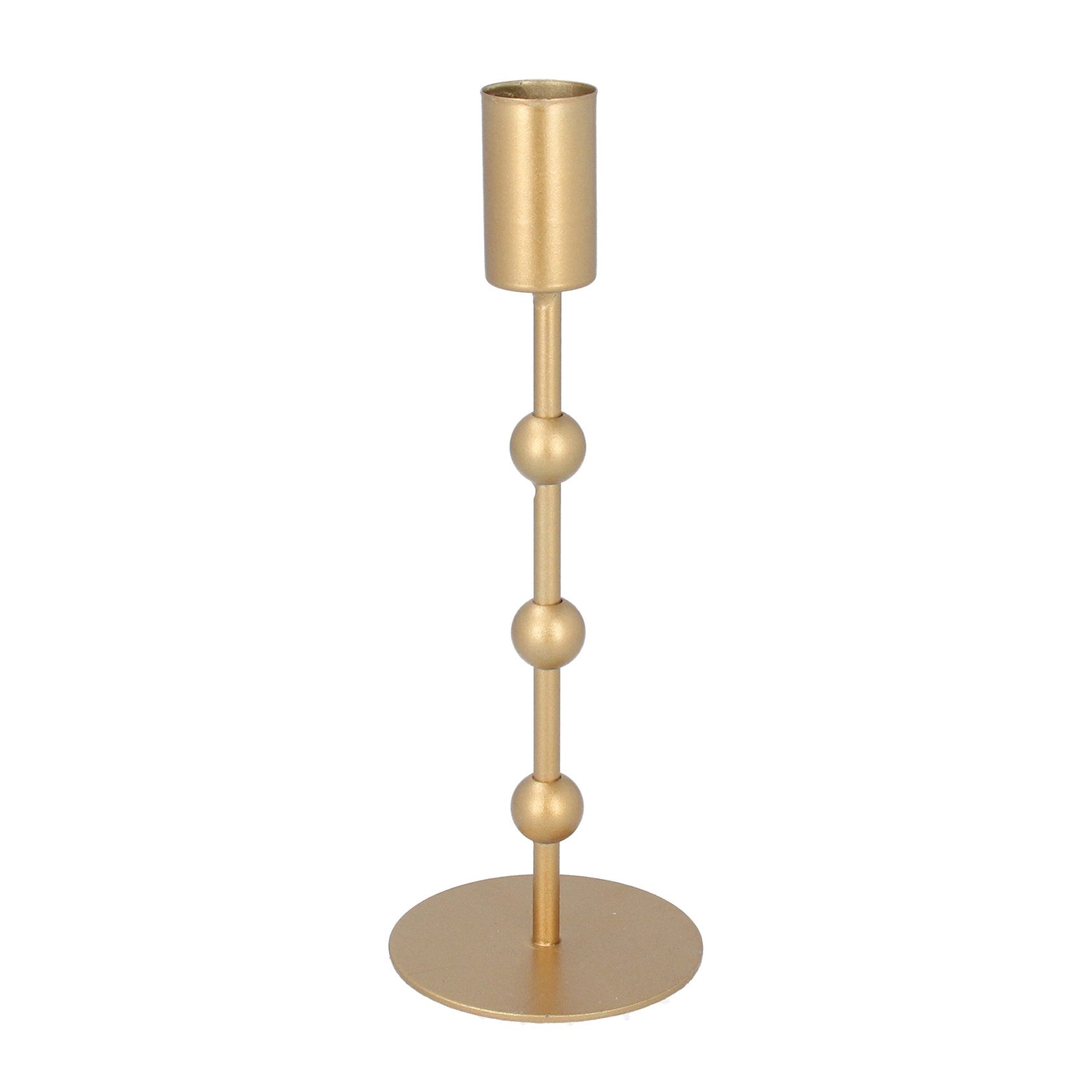 Gold Bead Candlestick