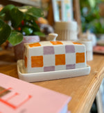 Load image into Gallery viewer, Check Butter Dish

