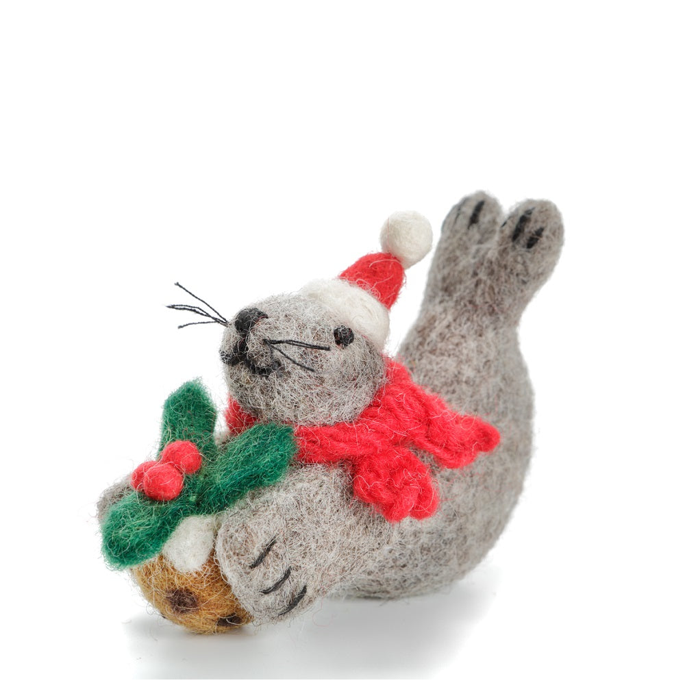 Felt Seal Tree Decoration