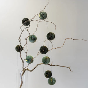 Honeycomb Garland Lights, Green