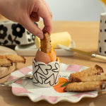 Load image into Gallery viewer, Flower and Hearts Egg Cup Set
