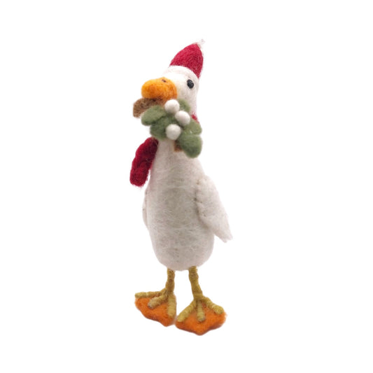 Felt Christmas Runner Duck Tree Decoration
