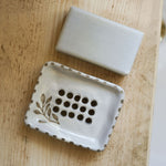 Load image into Gallery viewer, Hand Painted Botanic Soap Dish, Two Colours
