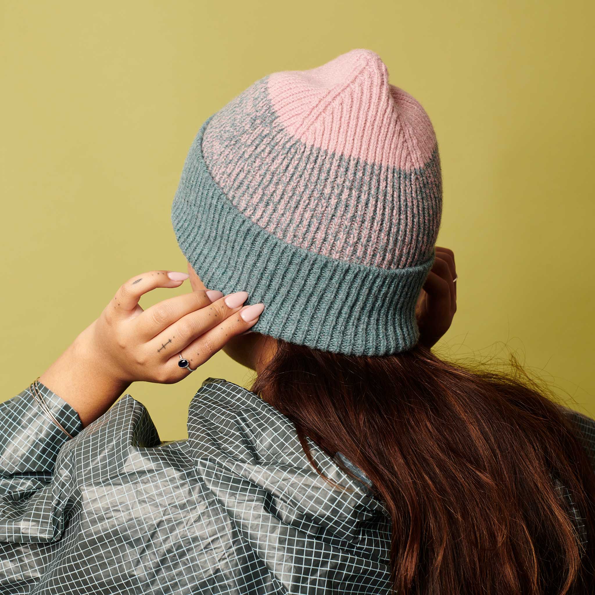 Lambswool Marl Ribbed Beanie