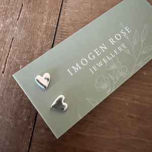 Heart Stud Earrings, By Imogen Rose