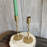 Load image into Gallery viewer, Gold Bead Candlestick
