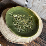 Load image into Gallery viewer, Green Dill Flower Dish
