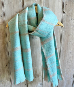 Woolly Pastel Check Scarf