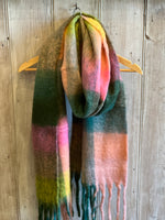 Load image into Gallery viewer, Neon Tartan Woolly Scarf
