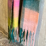 Load image into Gallery viewer, Neon Tartan Woolly Scarf
