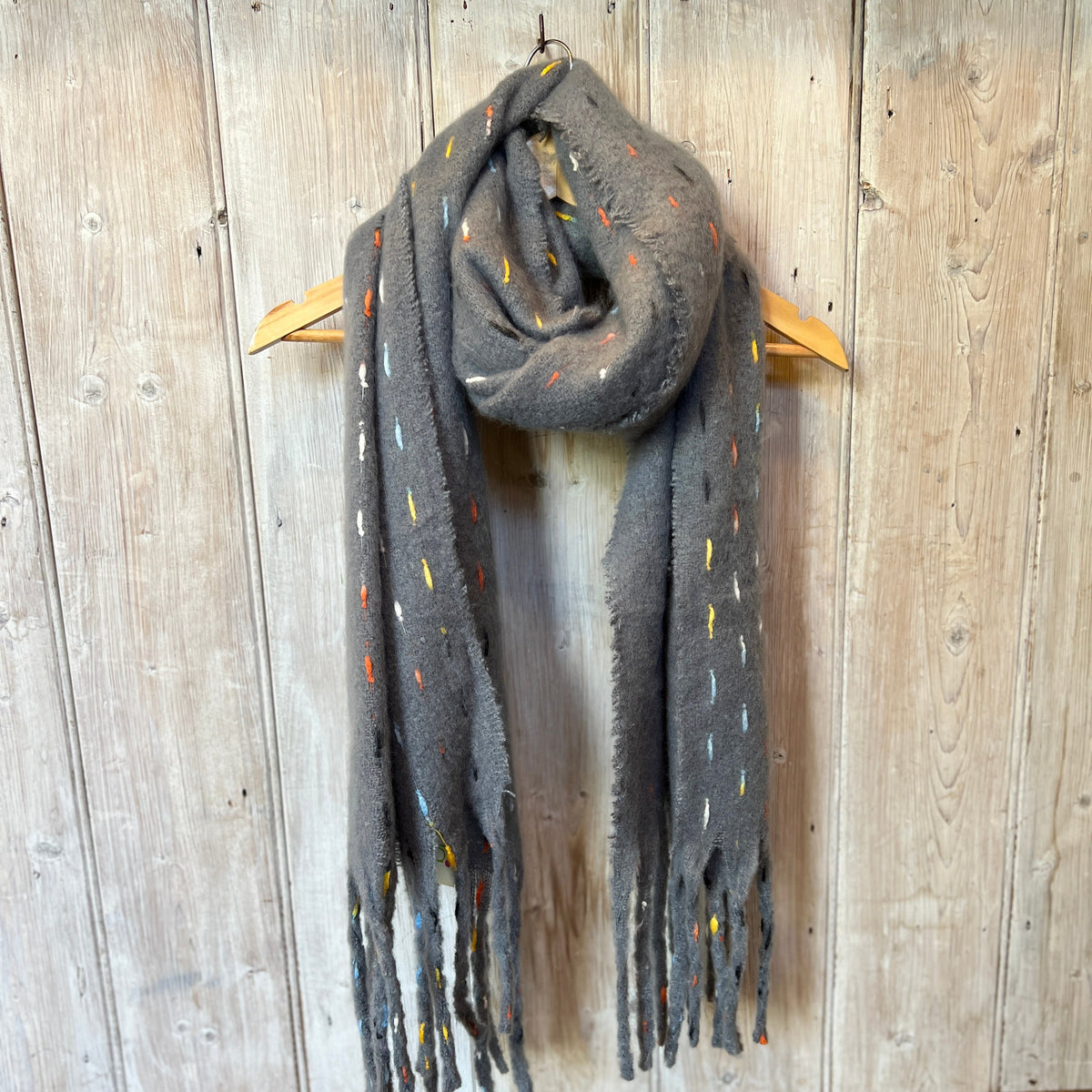 Multi Fleck Woolly Scarf