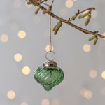 Load image into Gallery viewer, Small Green Swirl Bauble
