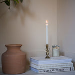 Load image into Gallery viewer, Antique Brass Bow Candle Stick
