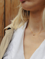 Load image into Gallery viewer, Gold Dainty Stone Necklace
