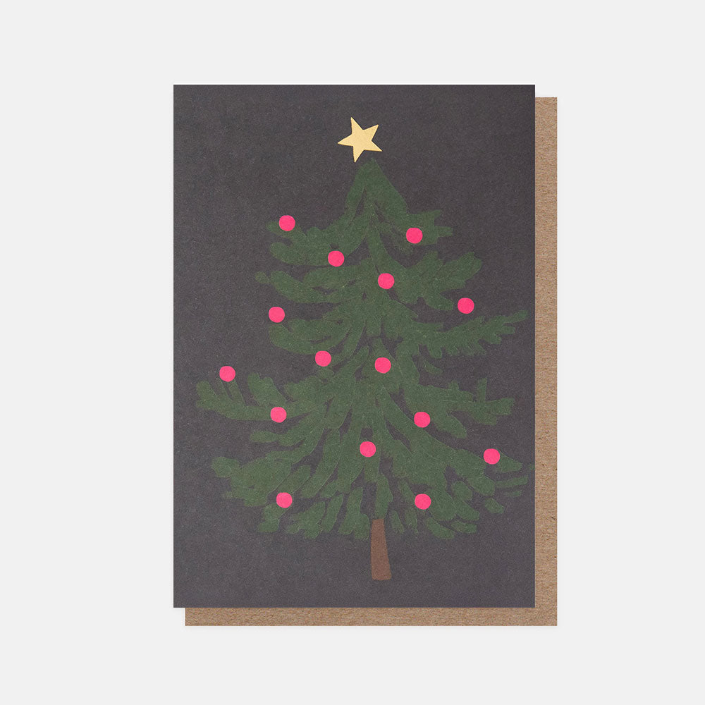 Navy Christmas Tree Small Card Pack