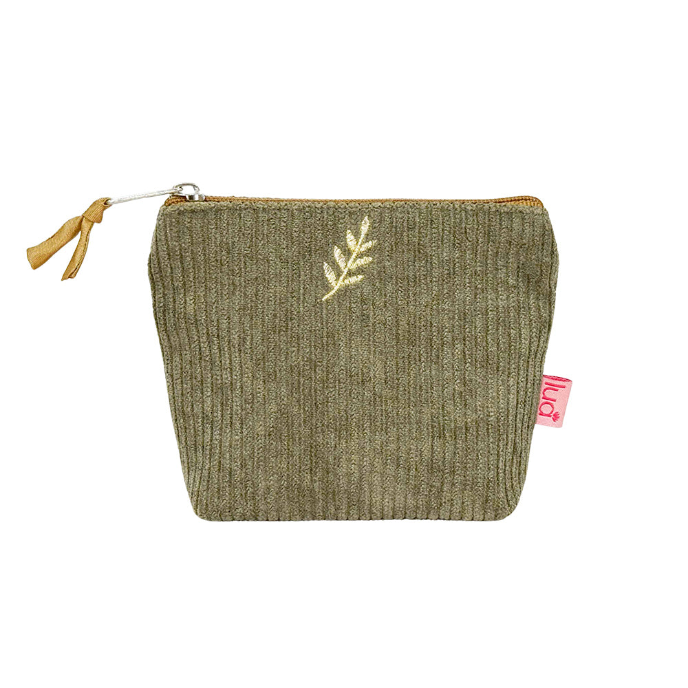 Mini Corduroy Fern Purse