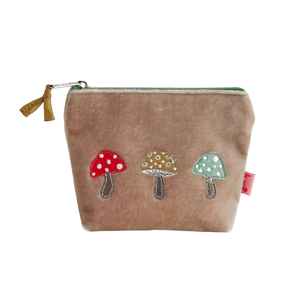 Mini Velvet Mushroom Purse