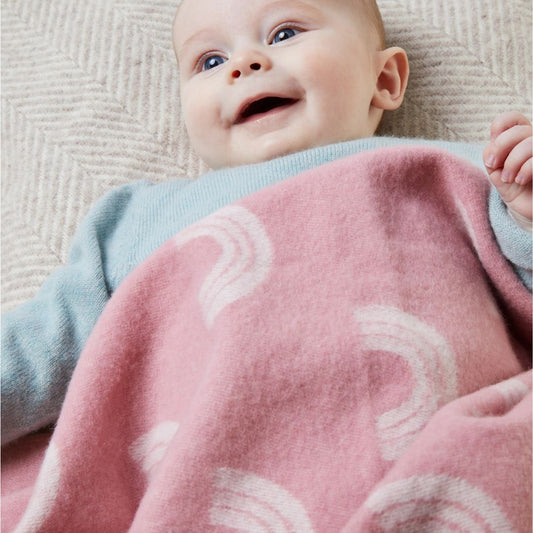 Merino Wool Mustard Lion Baby Blanket