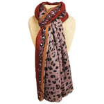 Load image into Gallery viewer, Pleated Leopard Scarf
