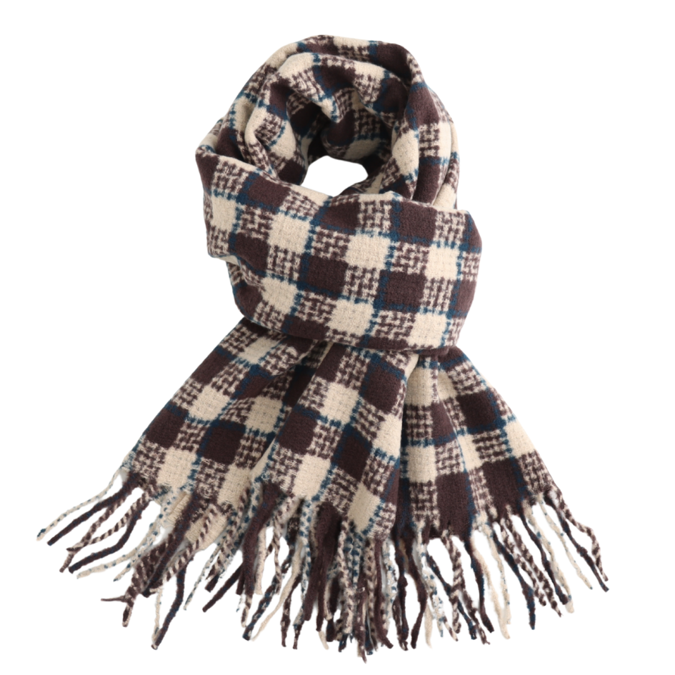 Cosy Checks Scarf, Two Colours