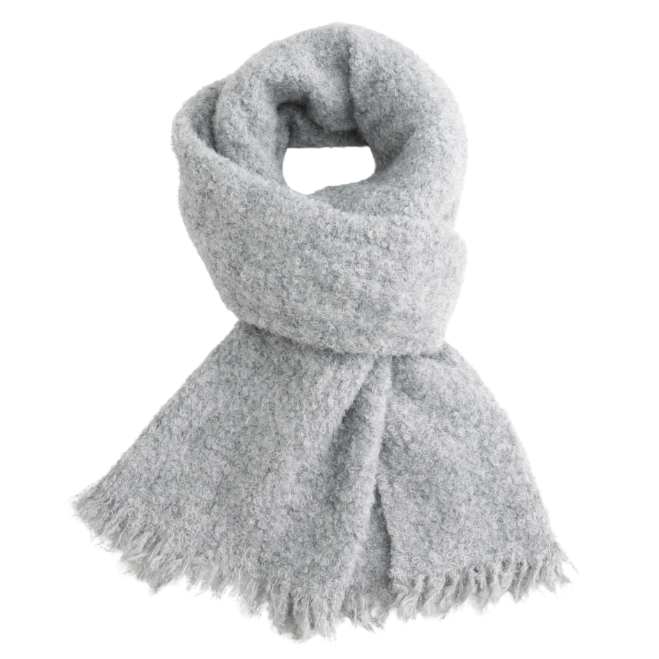 Plain Teddy Wool Scarf, Two Colours