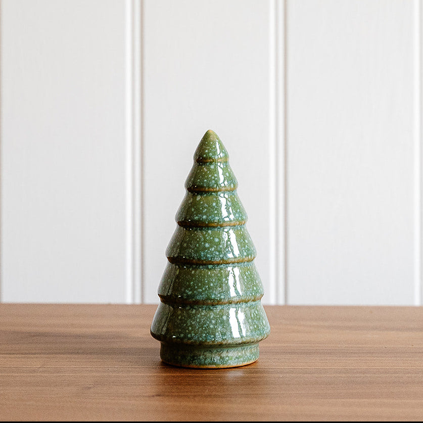 Ceramic Green Speckled Christmas Tree