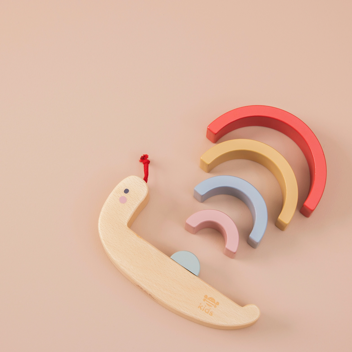 Wooden Snail Stacker Toy