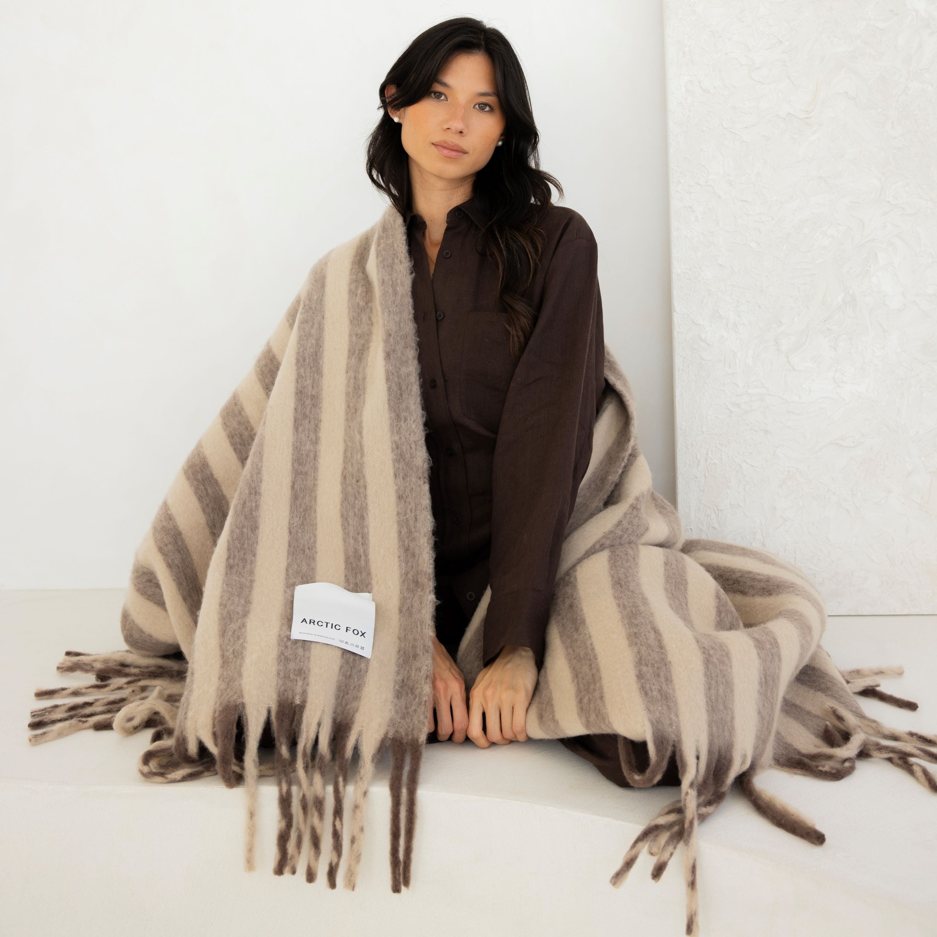 Wool Stripe Throw